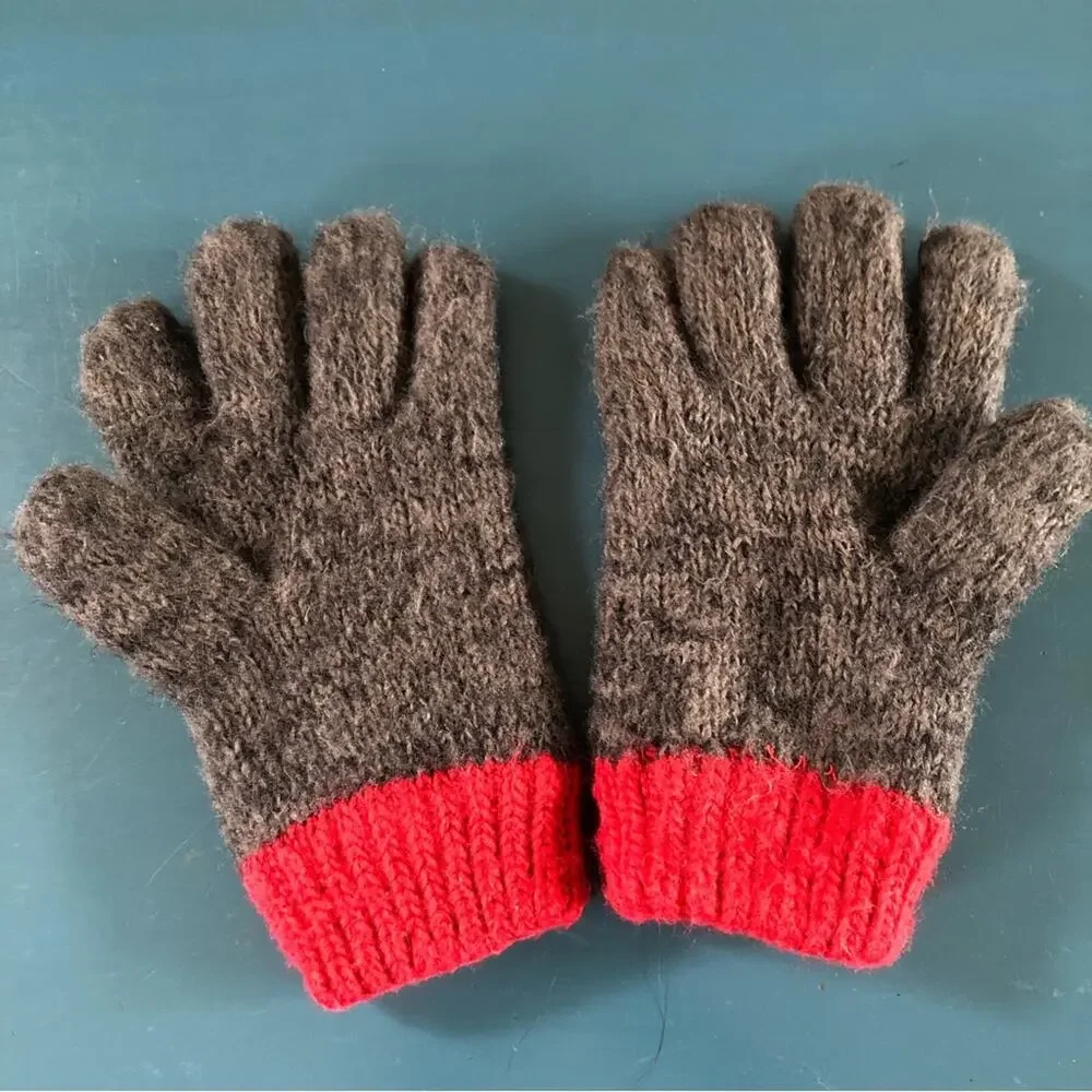 Knitted Gloves Girls’ Two Pairs